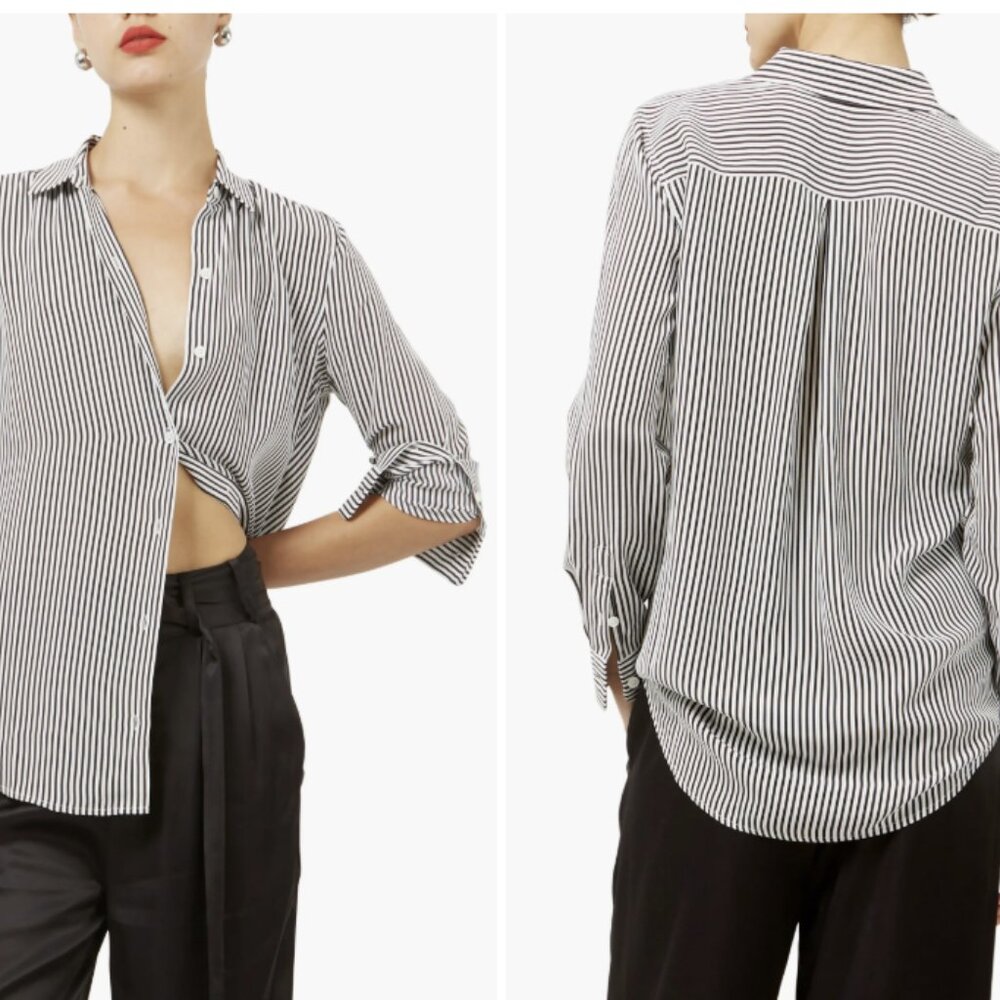 Equipment Silk Stripe Blouse